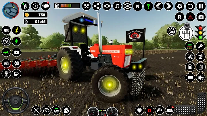 Indian Tractor Driving Farm 3D MOD
