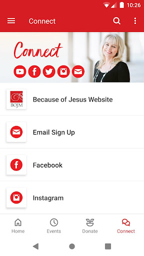 Because of Jesus Ministries Screen 3