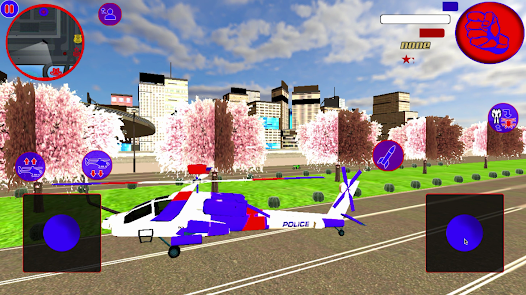 Screenshot 13 Police Robot Helicopter Transf android