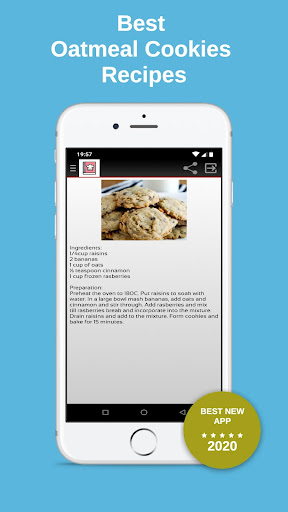 Android application Oatmeal Cookies screenshort