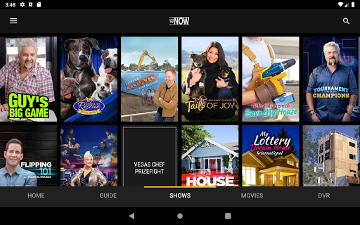 Screenshot of HTC TV NOW