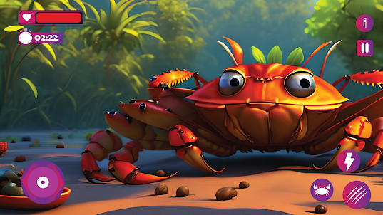 Insectoid Monster Crab.io 3D