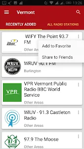 Vermont Radio Stations - USA