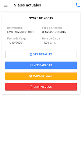 Android application TEP Driver screenshort