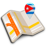 Map of Cuba offline icon