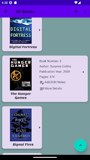 My Library - Books Collection Screen 2