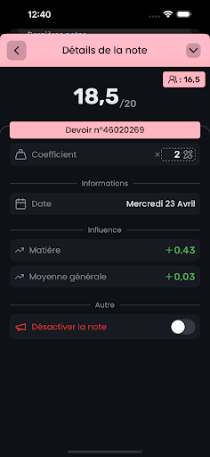 MoyennesED Screenshot 3 - AppWisp.com