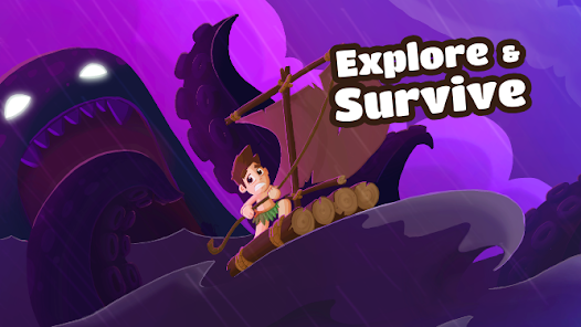 Screenshot 1 Kraken Island - Merge & Craft android
