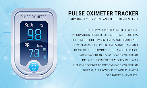 Android application Pulse Oximeter : Oxygen Level screenshort