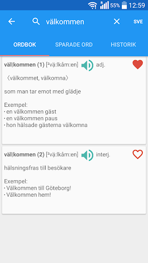 Lexin Lexikon — Svensk Ordbok Screen 2