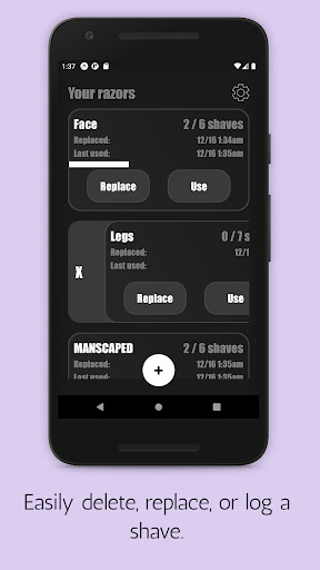 RazorLog: Razor Tracker Screen 3