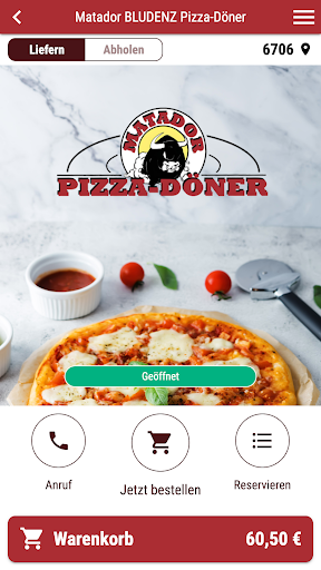 Android application Matador BLUDENZ Pizza-Döner screenshort