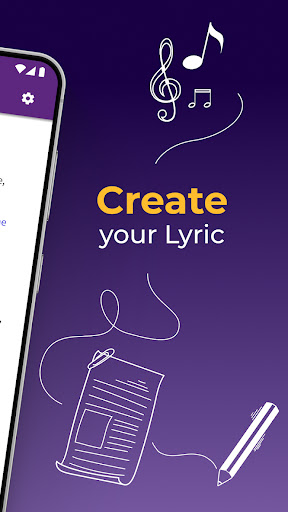 Screenshot of Lyrics Notepad - Song Writing