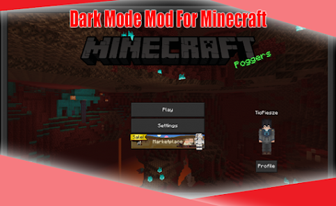 Captura de Pantalla 1 Dark Mode Mod For Minecraft android