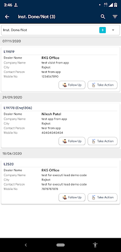 MIRACLE CRM Screen 3