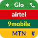 9jaCodes - Glo, MTN, 9mobile, - Androidアプリ