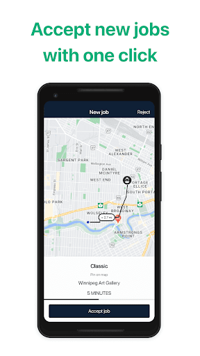 iCAB Driver App Screen 2