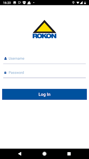 Android application ROKON TimeSheet screenshort