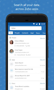 One Search for Zoho Mail, CRM & More - Zia Search 1.3.3 APK screenshots 1