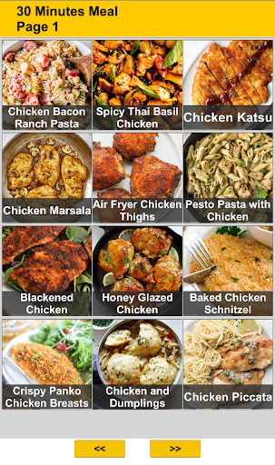 Android application 30 Minutes Meal Recipes screenshort