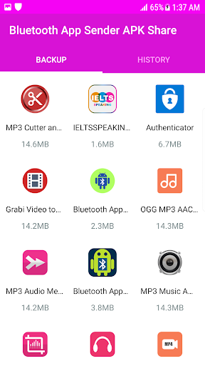 Screenshot of Bluetooth App Sender APK Share