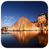 The Louvre weather widget icon