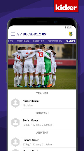 Android application SV Buchholz 05 screenshort