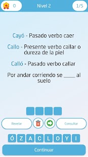 Ortografía y gramática Español Screenshot