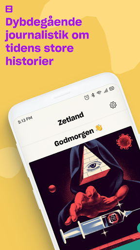 Android application Zetland screenshort