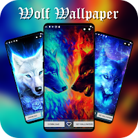 Wolf wallpapers 4K - Galaxy black and fantasy