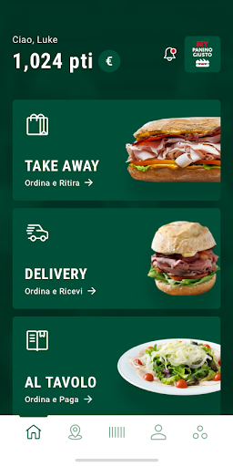Android application MY Panino Giusto screenshort