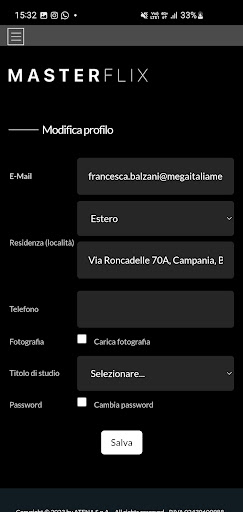 MASTERFLIX - Corsi on demand Screen 3