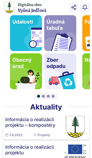 Android application Vyšná Jedľová screenshort