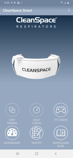 Android application CleanSpace Smart screenshort