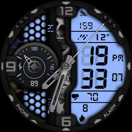 Hybrid Vivid Colors Watch Face screenshot 39