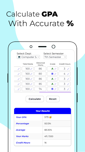 Android application GPA Calculator & Planner screenshort