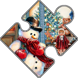 christmas jigsaw puzzles icon