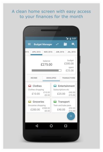 Android application Budget Manager (Lite) screenshort