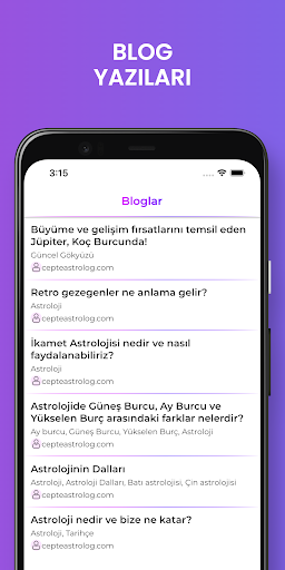 CepteAstrolog Screen 3
