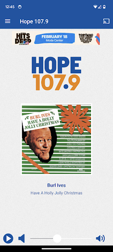 Android application Hope 107.9 screenshort