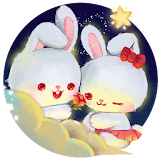 Kawaii Rabbit Love theme icon