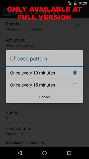 Vibration Clock Free Screen 3