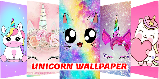 Android application Live unicorn Girly Wallpaper screenshort