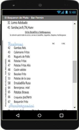 Carta El Boqueron de Plata Screen 2