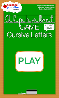 screenshot of Cursive Handwriting Game HWTC