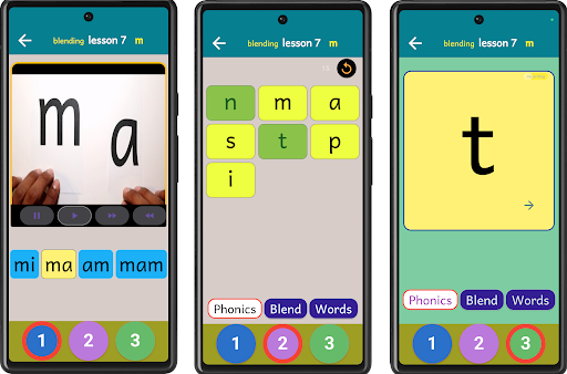 Copylips Phonics and Decoding Screen 3