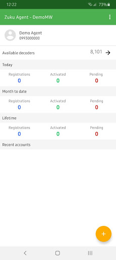 Android application Zuku Agent Malawi screenshort
