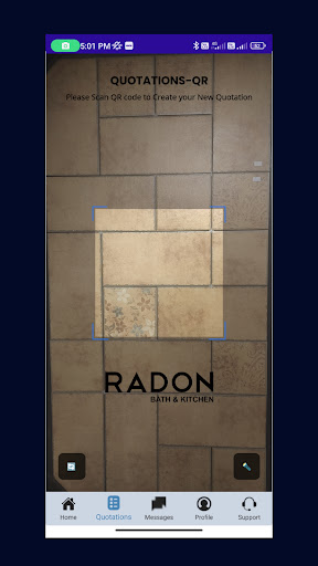 Android application RADON CX screenshort