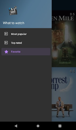 Android application What to watch screenshort