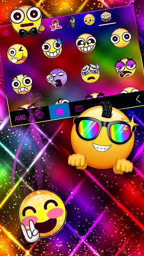 Color Neon Flash Keyboard Them Screen 3
